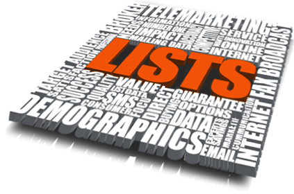 Marketing Lists, Mailing Lists, Business Lists, Consumer Lists